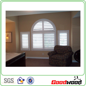 89mm Solid Wooden Plantations Shutters (SGD-S-6446)